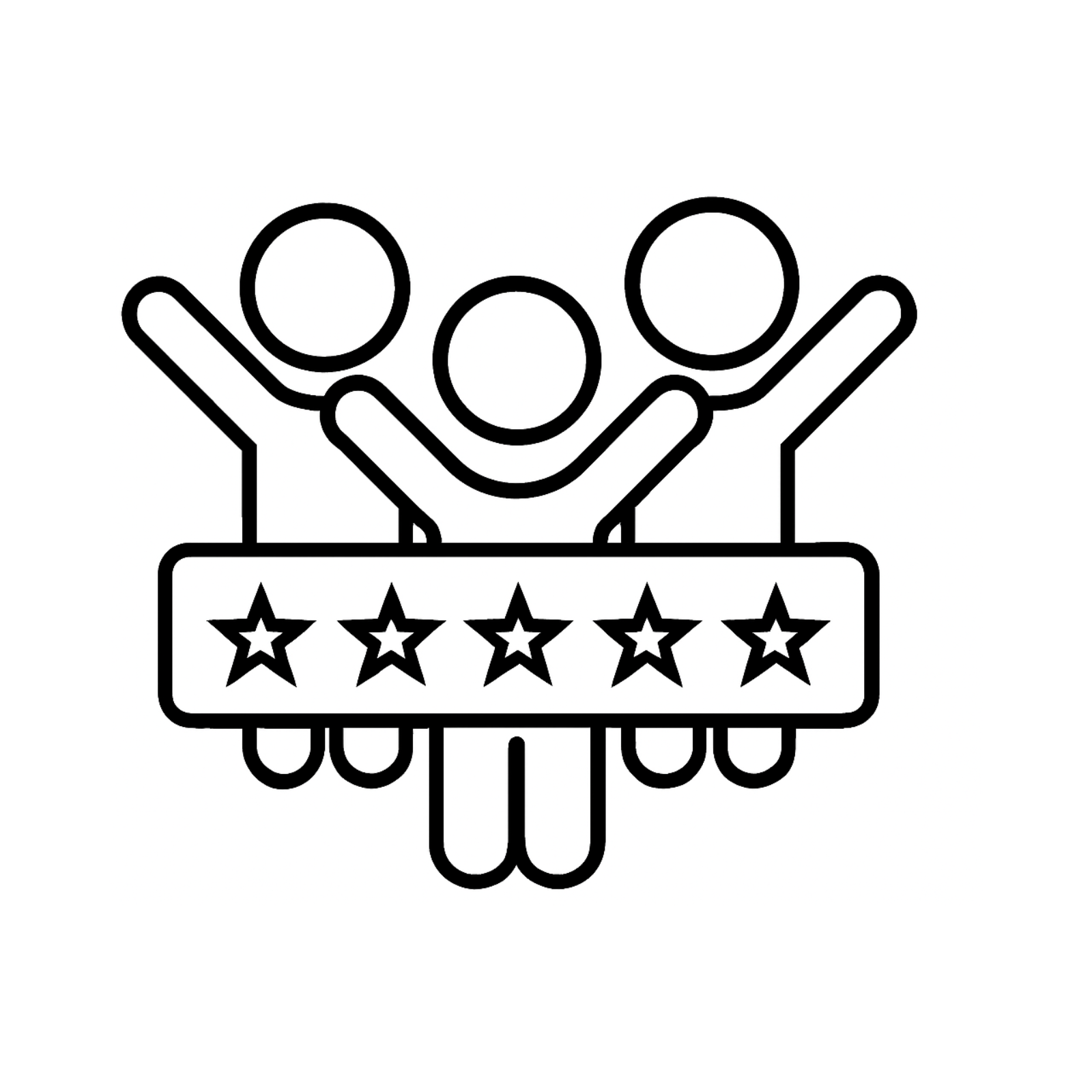 Icône satisfaction client monbureau